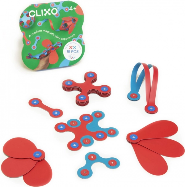 Magnetické kocky Clixo Itsy, Ružovo-Tyrkysové