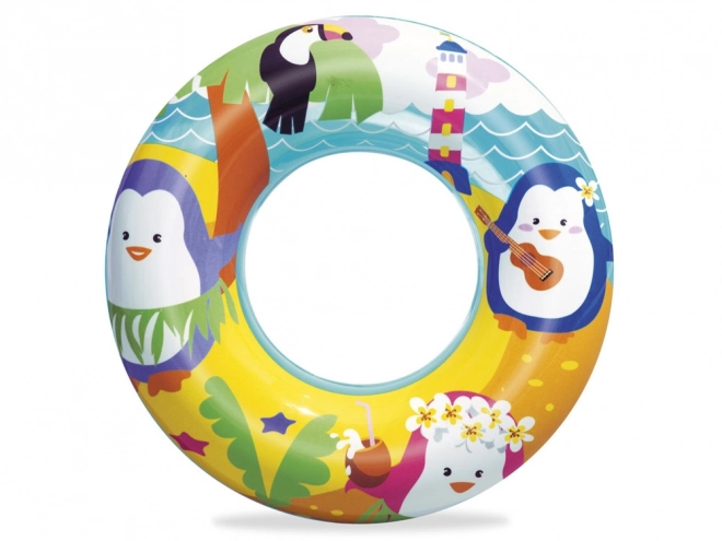 Kids Inflatable Dolphin Swim Ring – Penguin