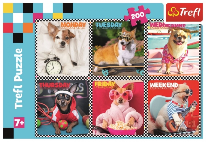 Trefl Puzzle Happy Puppies 200 Pieces