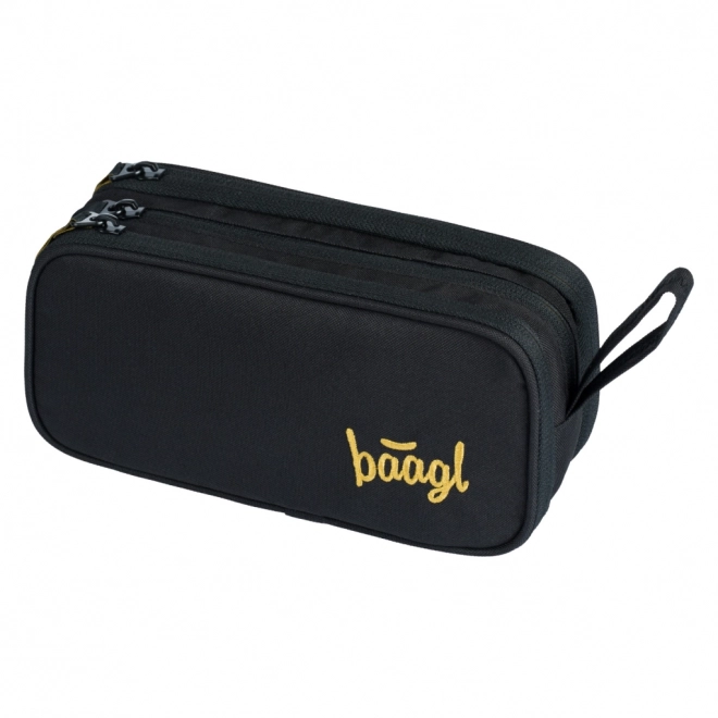 Baagl Student Pencil Case Big Black