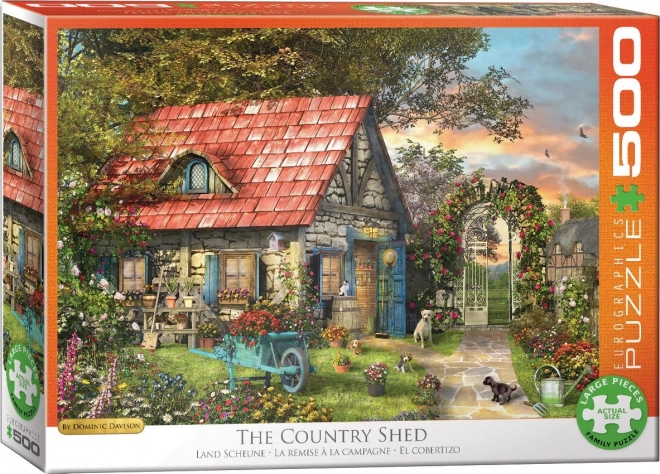 Eurographics countryside shed puzzle XL 500 pieces