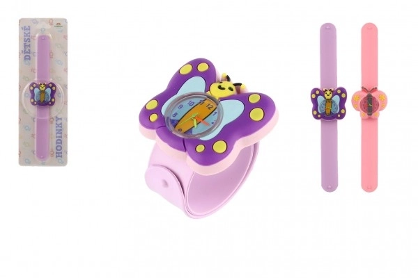 Children's Auto-Winding Butterfly Silicone Watch