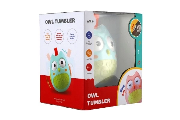 Roly Poly Owl Toy with Sounds