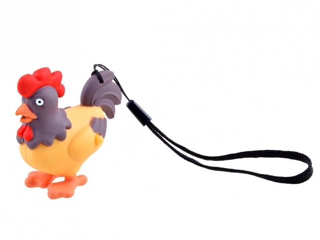 Rooster Keychain with Light and Sound