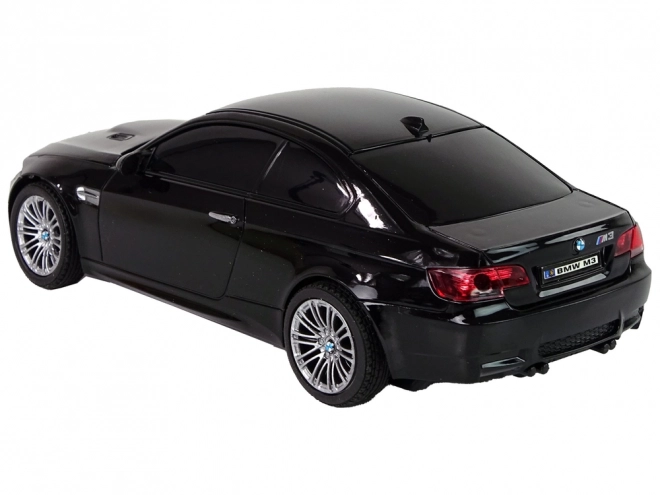 Remote Control BMW M3 Car with Lights Black 1:28 Scale