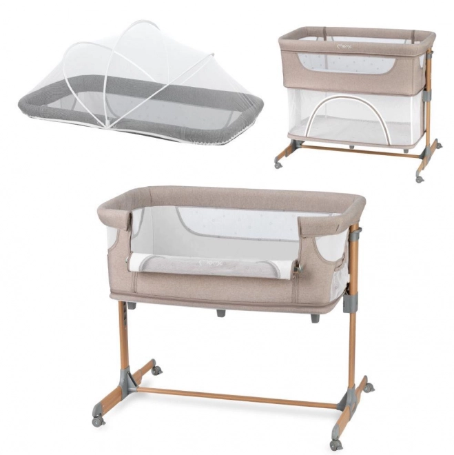 Multifunctional 3-in-1 Baby Crib MoMi Smart Bed Beige