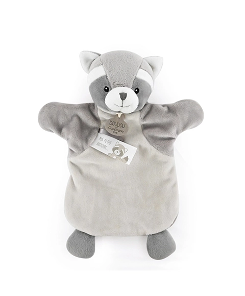 Raccoon Plush Puppet 25 cm