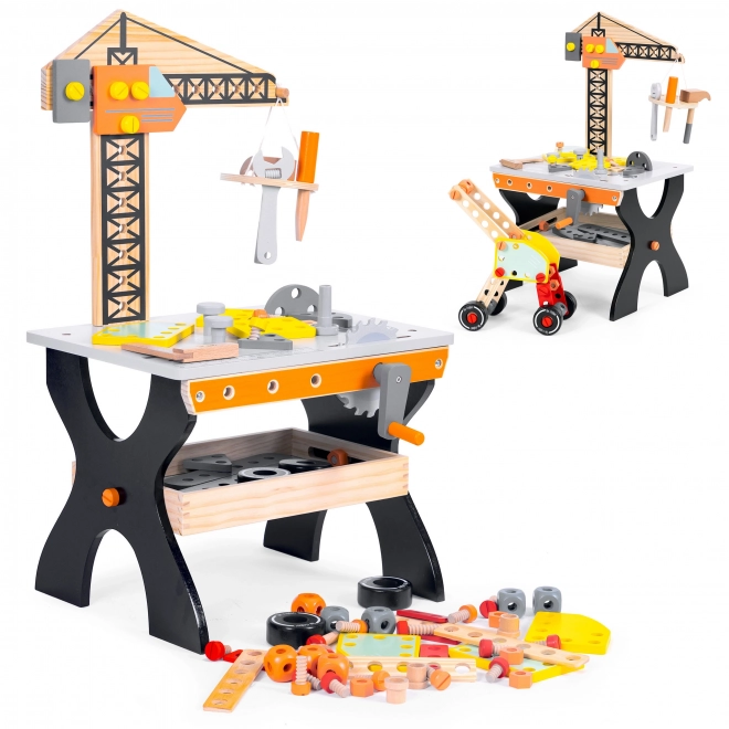 Wooden Workshop Tool Table for Children