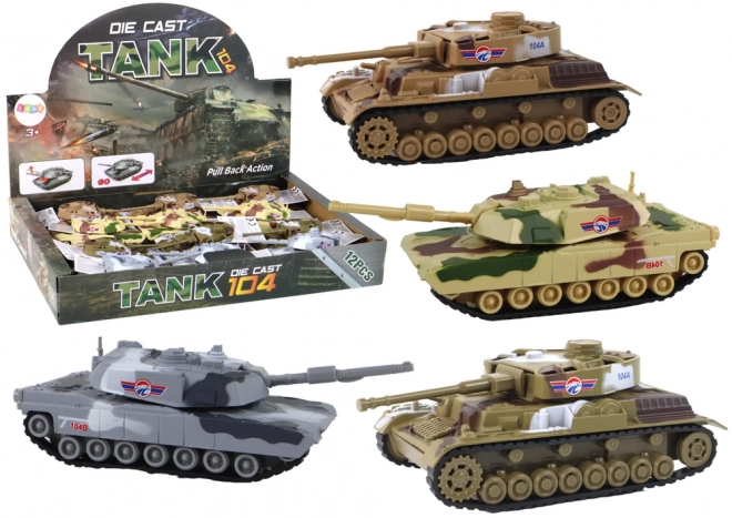 aluminum friction-powered tank assorted colors