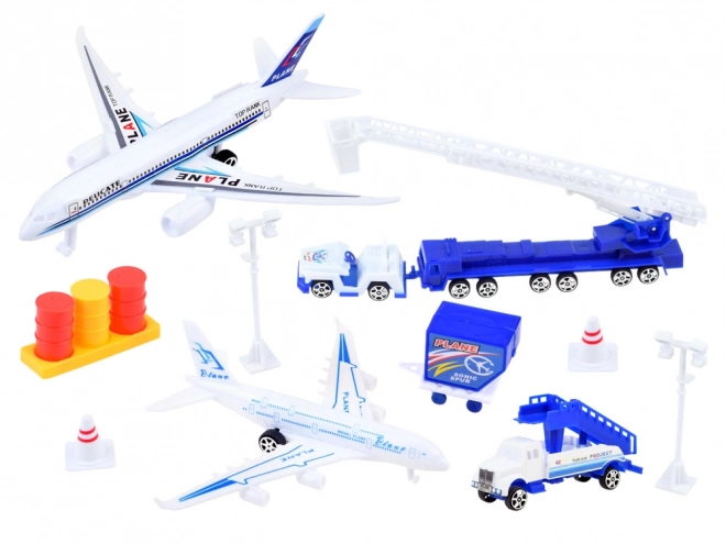 Airport Playset with Planes and Vehicles