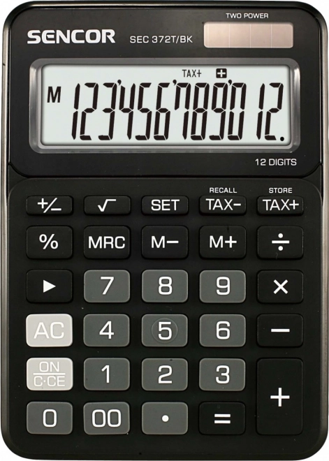 Desktop calculator with 12-digit LCD display