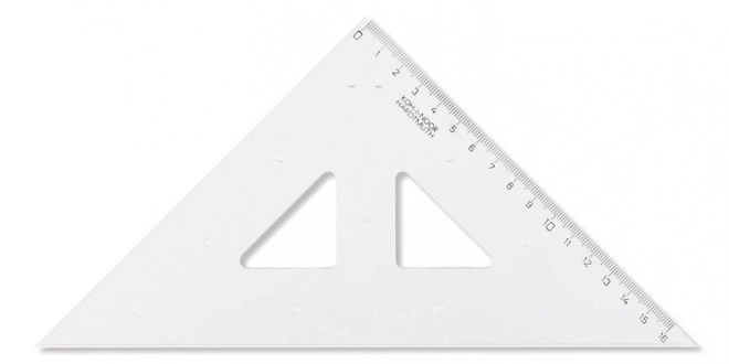 Transparent Triangle Ruler with Guide