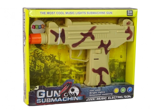 Military Toy Gun with Vibrations and Sounds for Kids