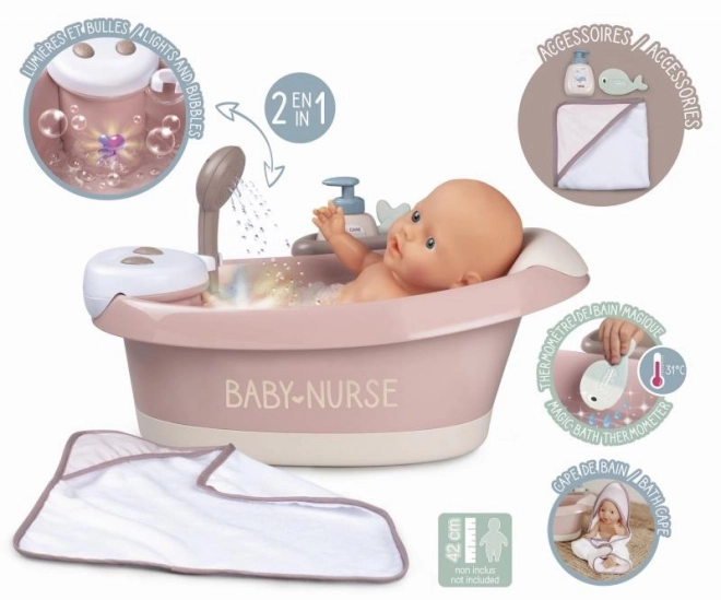 Baby Doll Bathtub with Accessories and Electronic Features