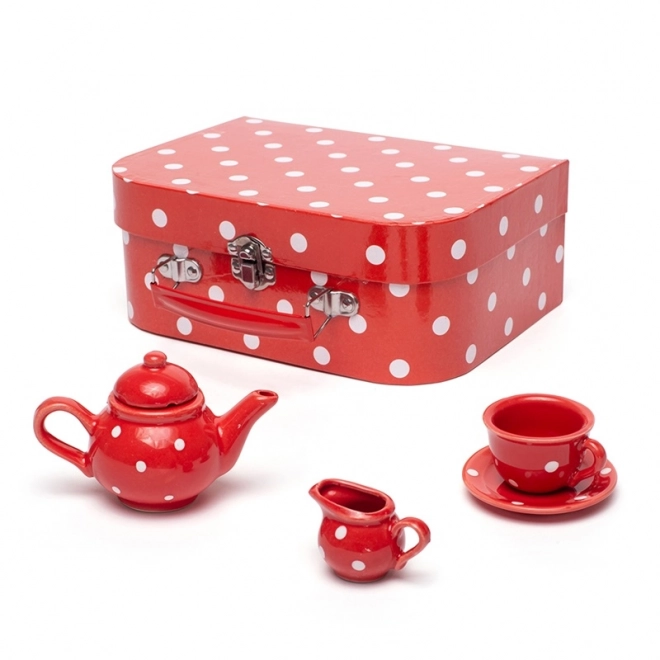 Red Polka Dot Tea Set