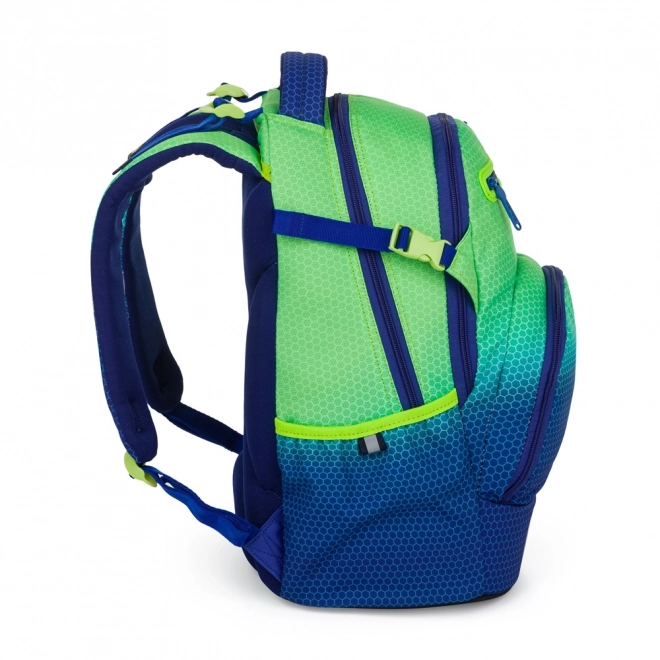 School Backpack OXY Ombre Blue-Green