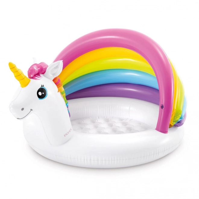 Inflatable Unicorn Pool with Roof