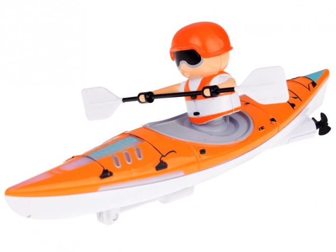 Remote Controlled Kayak with Oarsman and LED Lights