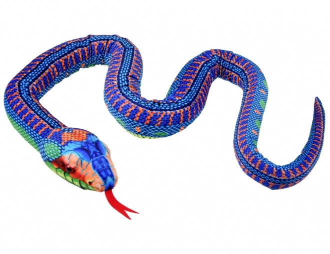 Jouet en peluche réaliste serpent bleu 180cm