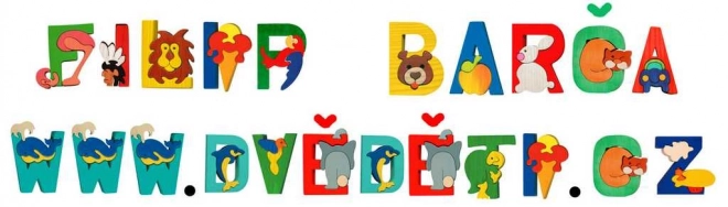 Fauna Alphabet Letter A Toy Car