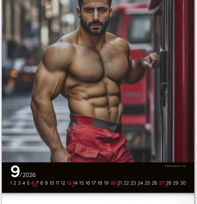 Wall Calendar Firefighters Dreamy 2026