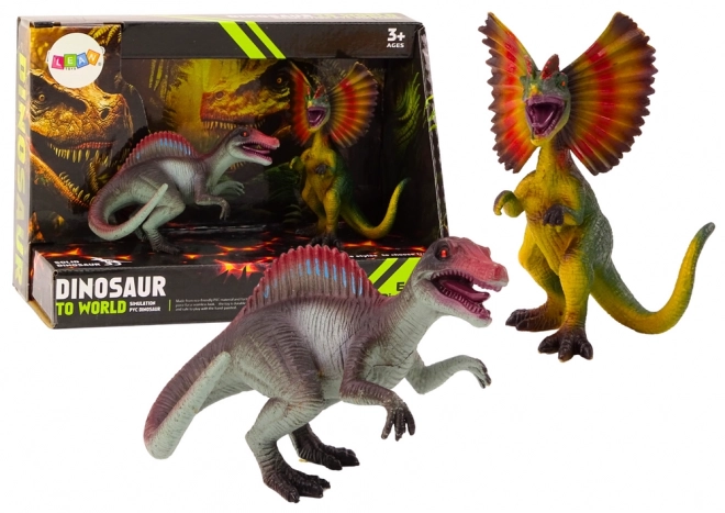 Dinosaur Figures Spinosaurus and Dilophosaurus Set