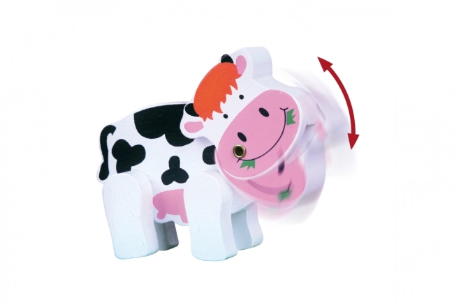 Wooden Cow Maze Toy