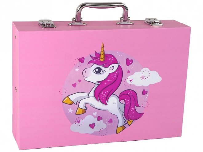 Large Pink Unicorn Art Set with 145 Pieces