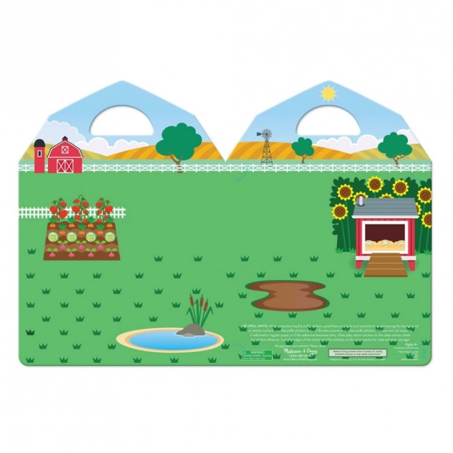 Reusable Puffy Stickers - Farm