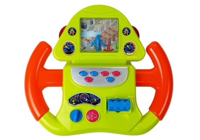 Interaktívny letecký simulátor volant so zvukovými a svetelnými efektmi