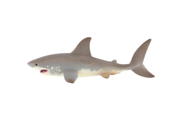 White Shark Plastic Toy 17cm in Bag