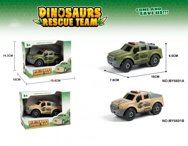 Screwable Dino Car Guide