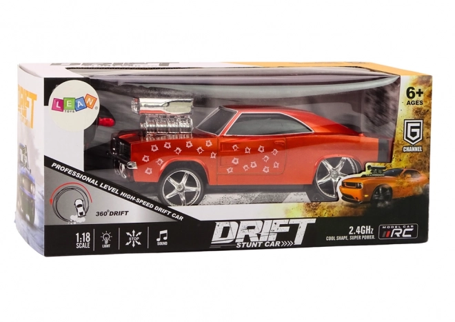 Remote Control Drift Car 360 Lights & Sounds Red