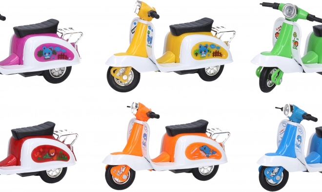 Stijlvolle scooter met vrije wielen 12 cm