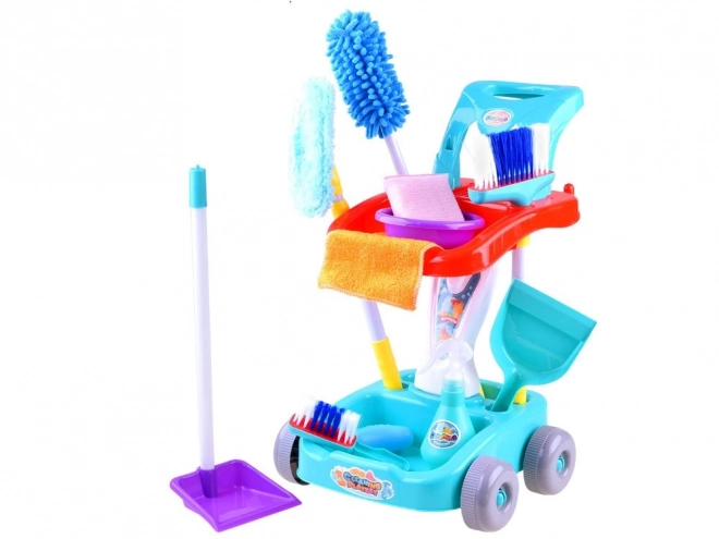 Cleaning Set with Cart and Accessories