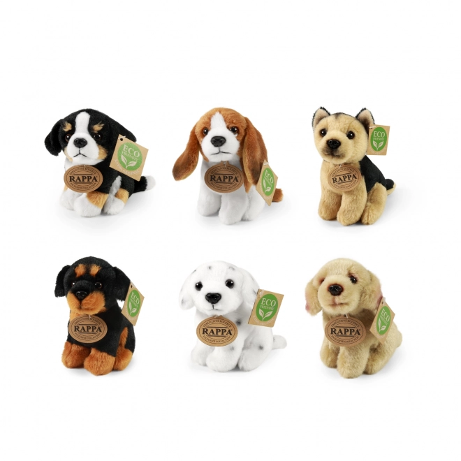 Eco-Friendly Plush Sitting Dog 12cm