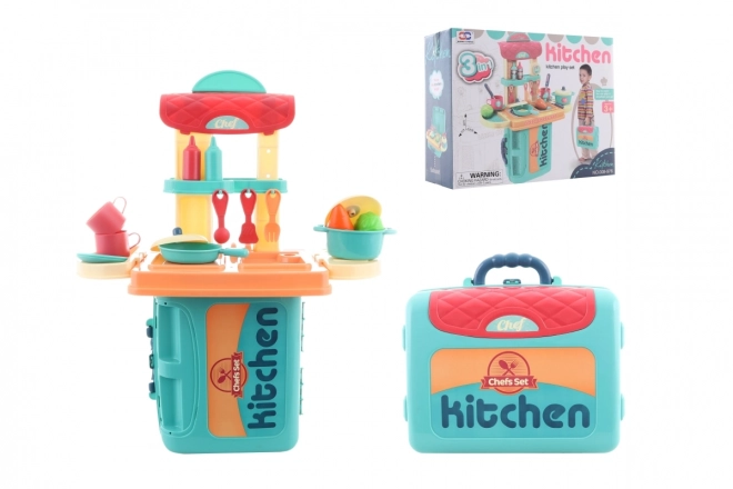 3-in-1 Kitchen Playset in a Suitcase