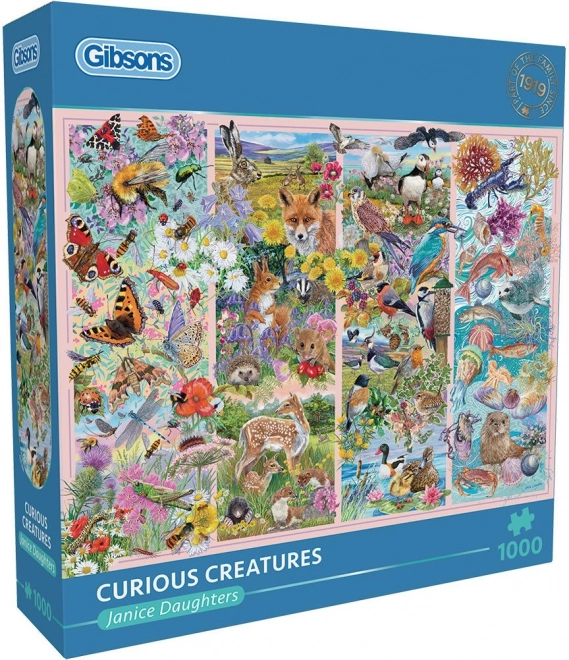 Gibsons Curious Animals 1000 Piece Puzzle