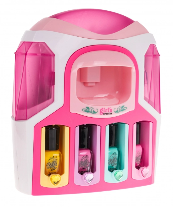 Kids Nail Painting Set with Interactive Dryer and Accessories