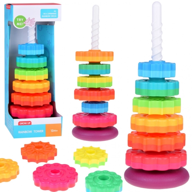 Colorful Stacking Pyramid Toy