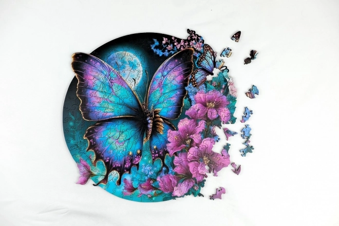 Luminescent Wooden Butterfly Puzzle