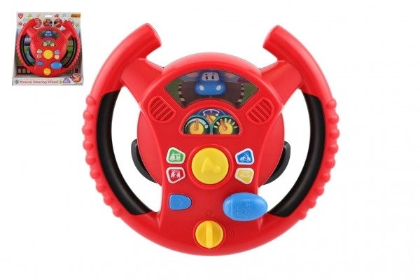 Interactive Steering Wheel with Lights and Sounds