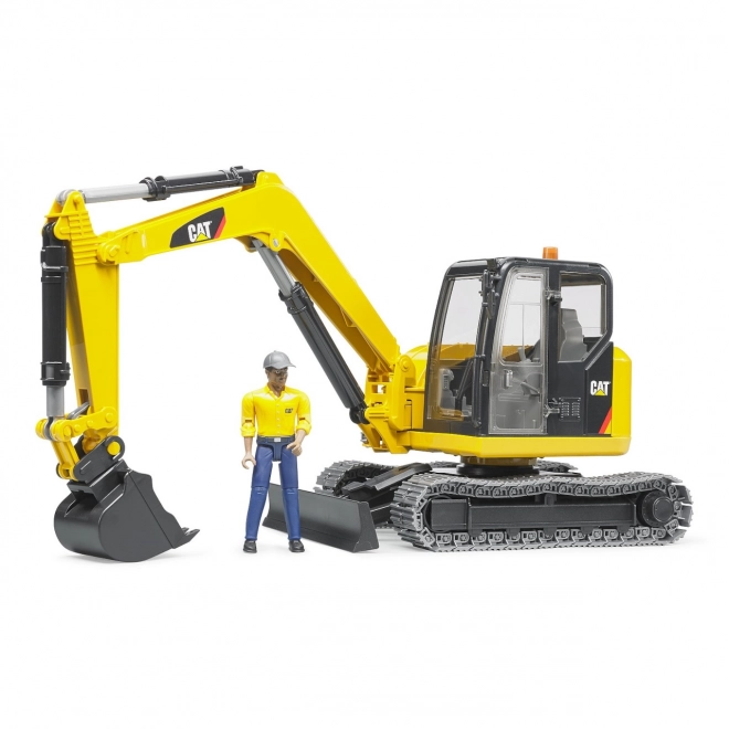 Mini Excavator CAT with Figure