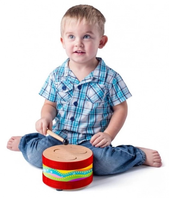 Colorful Wooden Drum for Kids