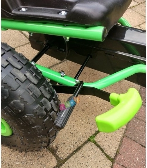 Pedal Air Kart + Inflatable Tires + Adjustable Seat – Green