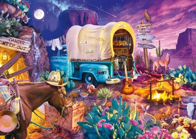 Puzzle Campeggio nel Selvaggio West