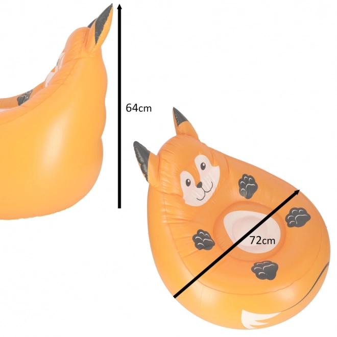 Inflatable Fox Armchair for Kids