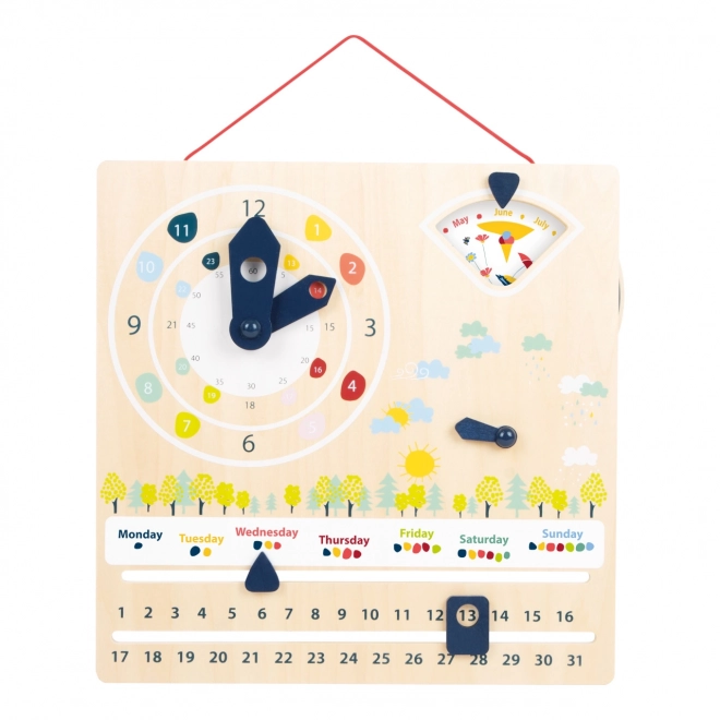 Small Foot Educational Calendar with Clock