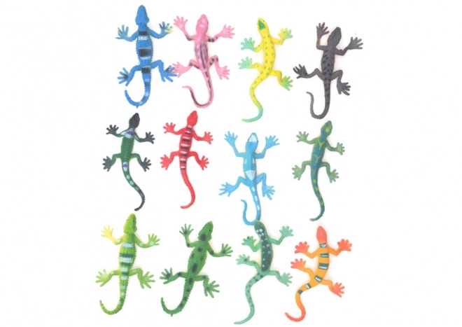 Colorful Lizard Figures Set