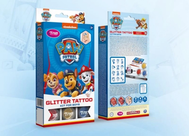 Paw Patrol Boys Glitter Tattoo Set